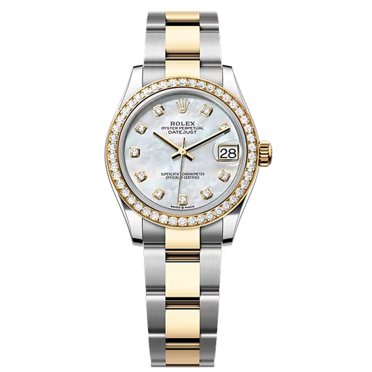 Datejust 31 Oystersteel, yellow gold and diamonds  Ref 278383RBR-0027
